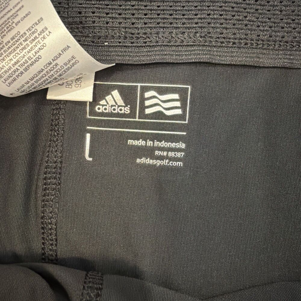 NWT Adidas Womens L Golf Skort Gray Black Print Stretch Athletic Pockets Skirt - Picture 9 of 14